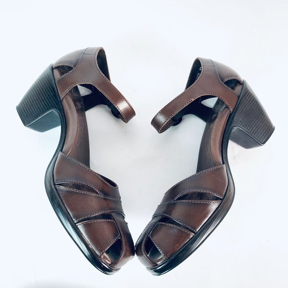 *DANSKO mary jane ankle strap sandal heels - Picture 6 of 8
